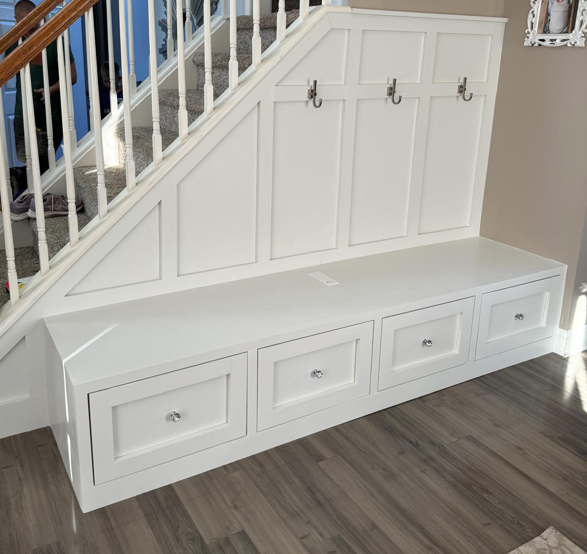 4 Drawer Entry Way Bench Ana White